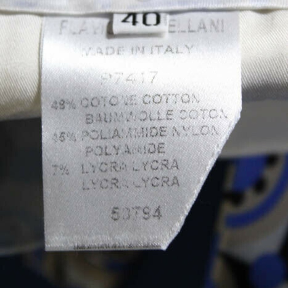 Flavio Castellani Periwinkle Cotton Italian shorts - Picture 4 of 4